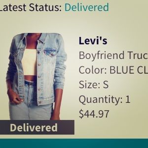 NBW With our tags Levi’s boyfriend jacket